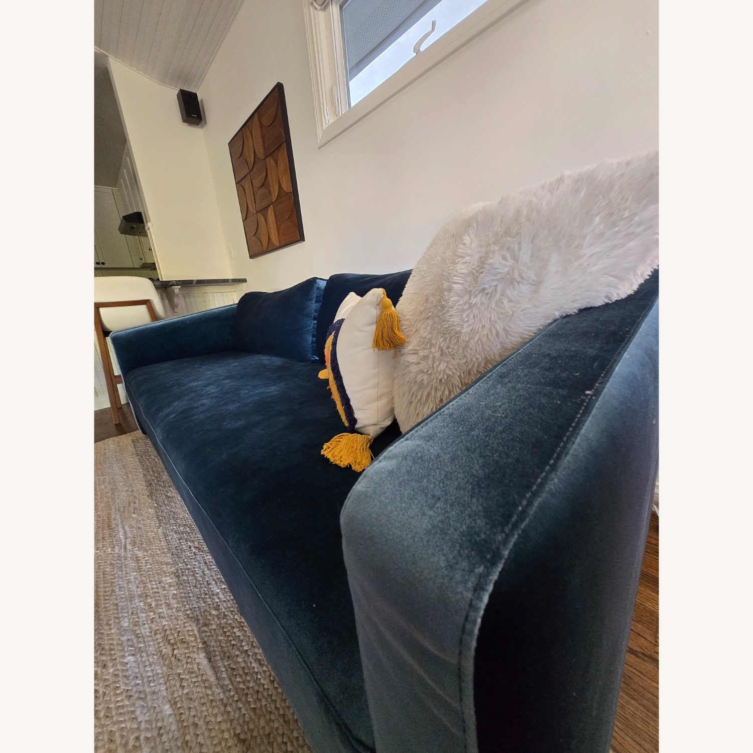 Rove Concepts Bristol Blue Velvet Sleeper Sofa - image-3