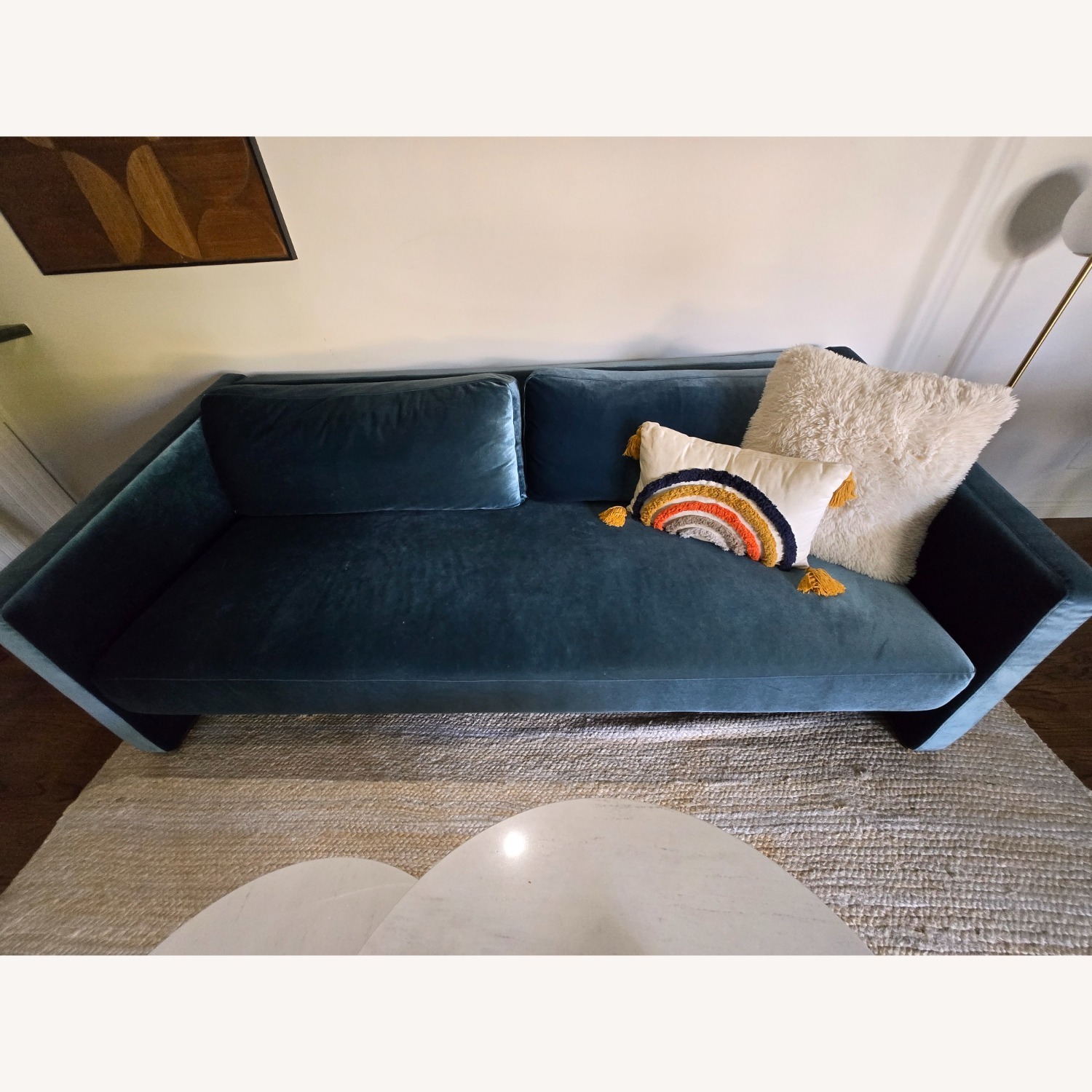 Rove Concepts Bristol Blue Velvet Sleeper Sofa - image-8