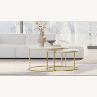 Rove Concepts Aaren White Marble Coffee Table