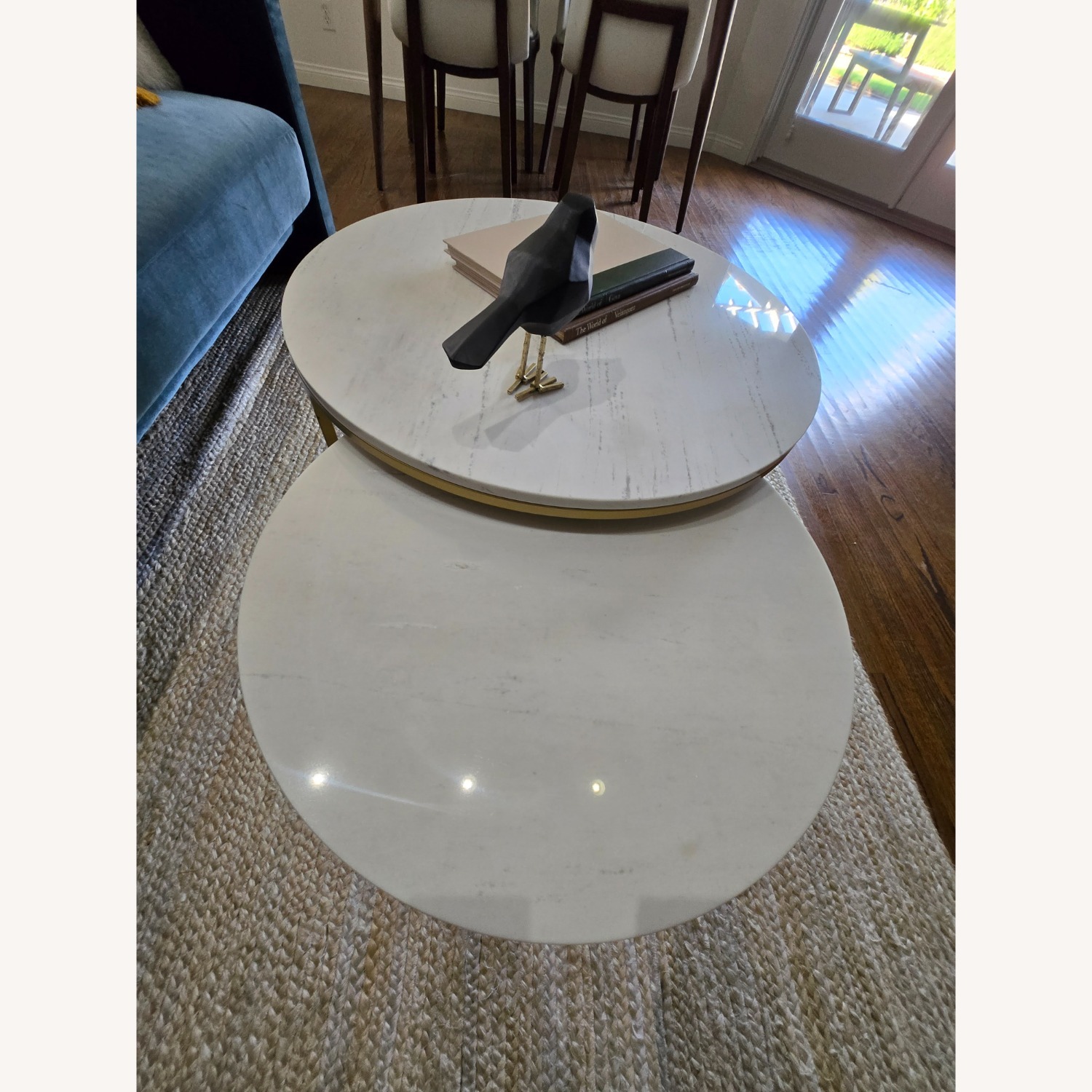 Rove Concepts Aaren White Marble Coffee Table - image-3