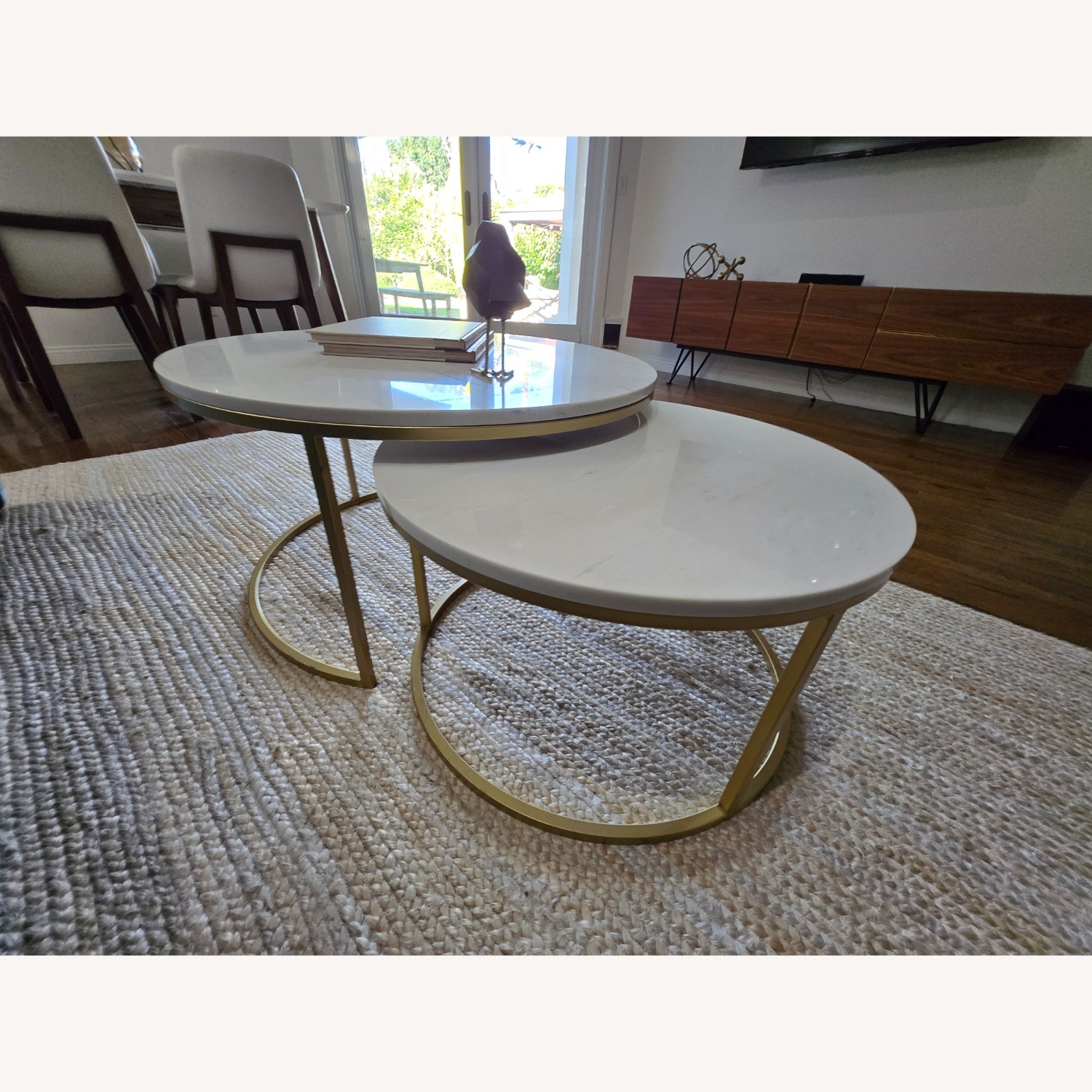 Rove Concepts Aaren White Marble Coffee Table - image-2