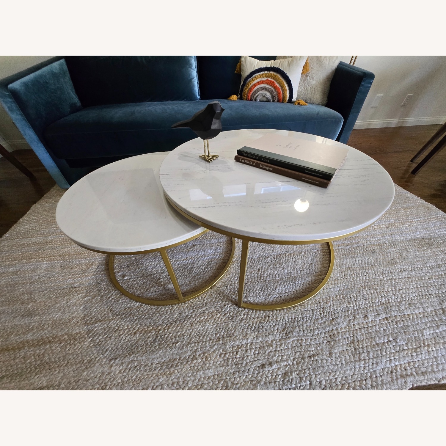 Rove Concepts Aaren White Marble Coffee Table - image-5