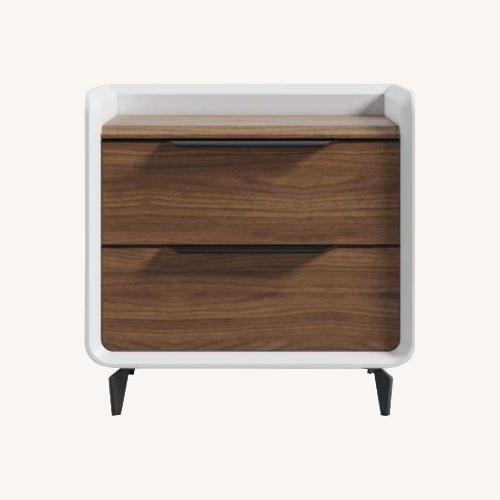 Used Rove Concepts Dark Brown Wood Veneer Nightstands for sale on AptDeco