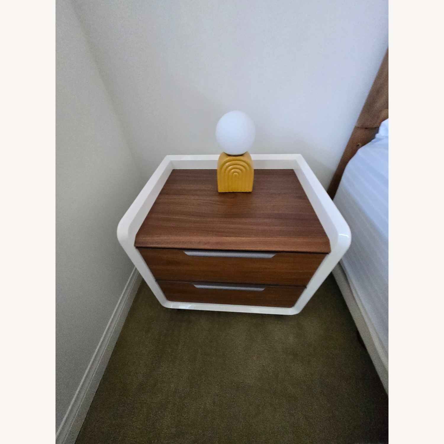 Rove Concepts Dark Brown Wood Veneer Nightstands - image-2