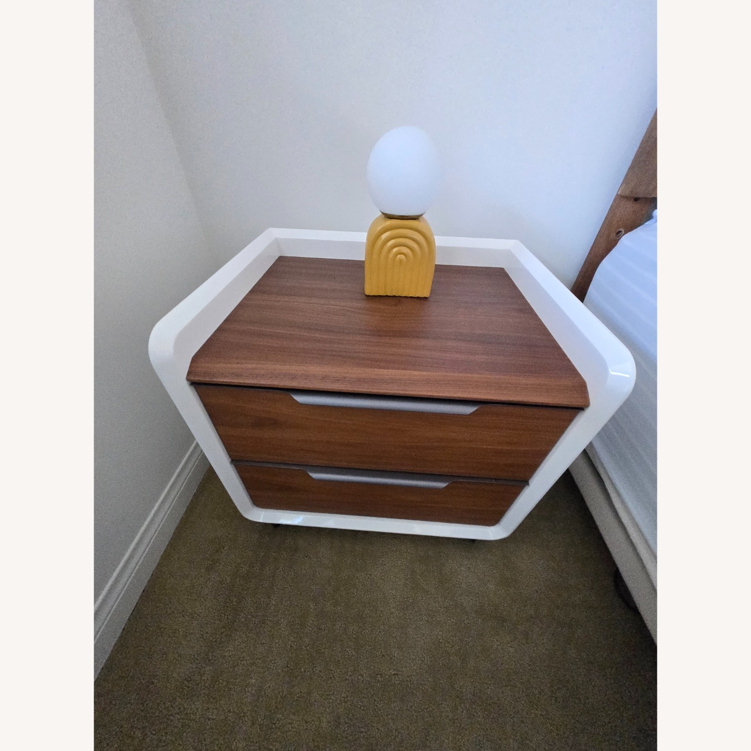 Rove Concepts Dark Brown Wood Veneer Nightstands - image-5