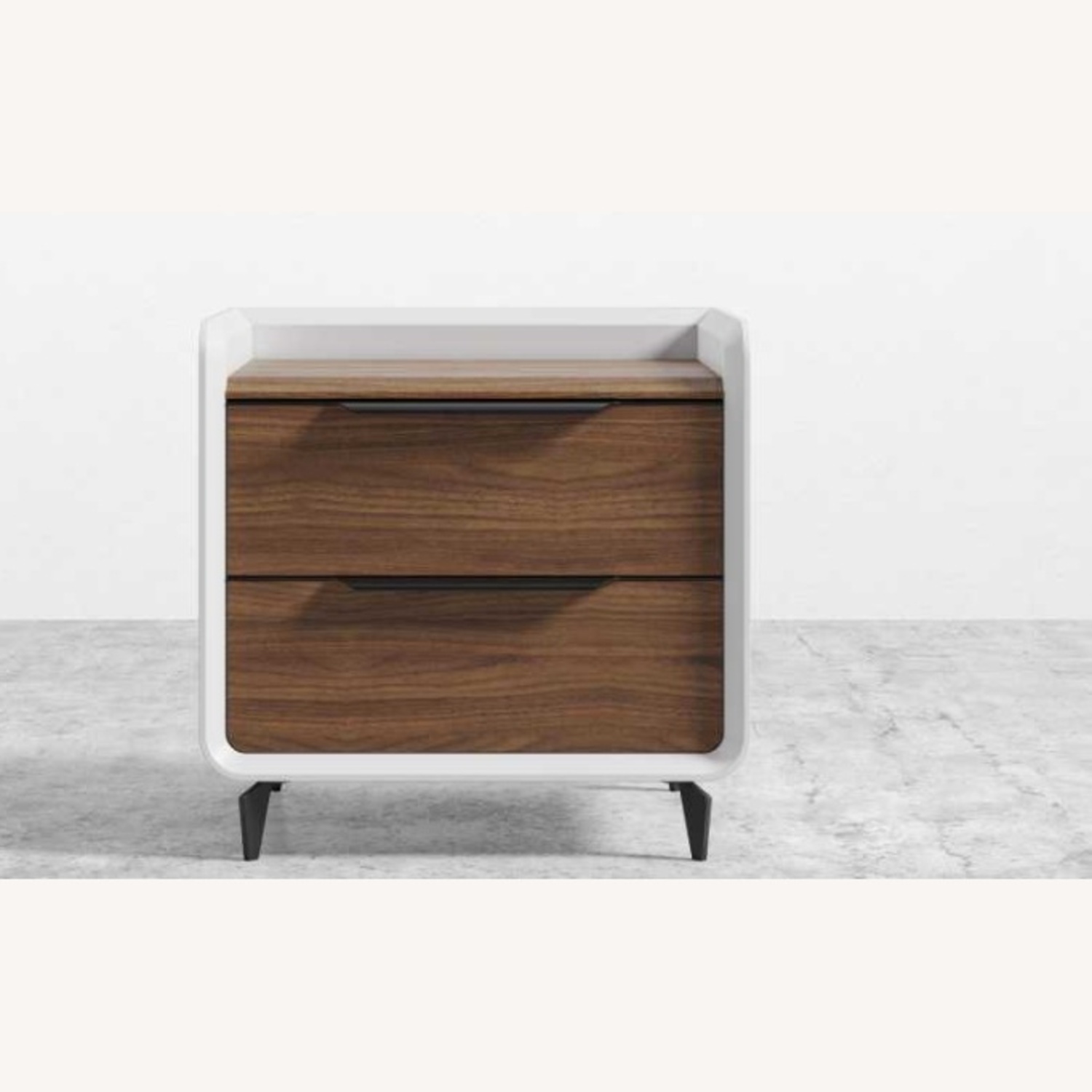 Rove Concepts Dark Brown Wood Veneer Nightstands - image-0