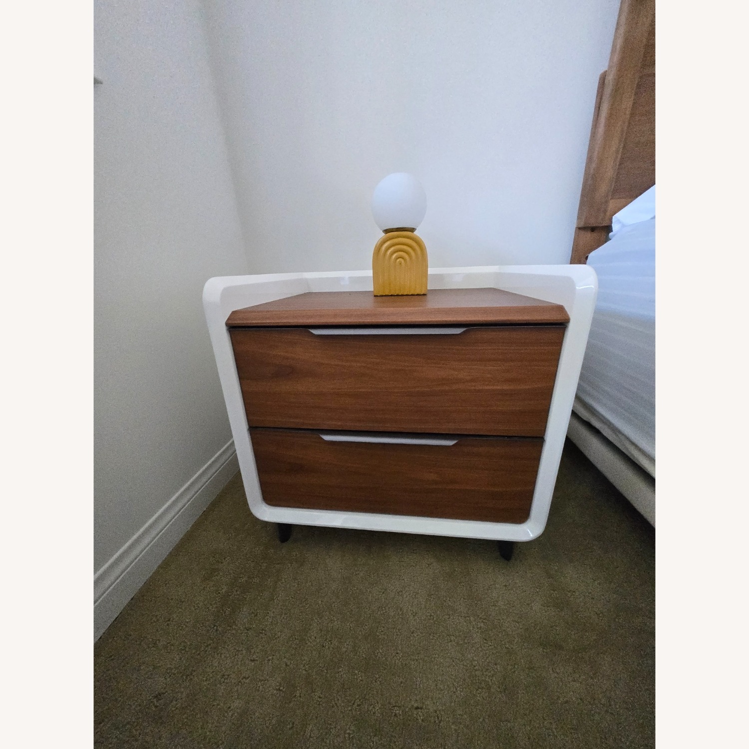 Rove Concepts Dark Brown Wood Veneer Nightstands - image-3