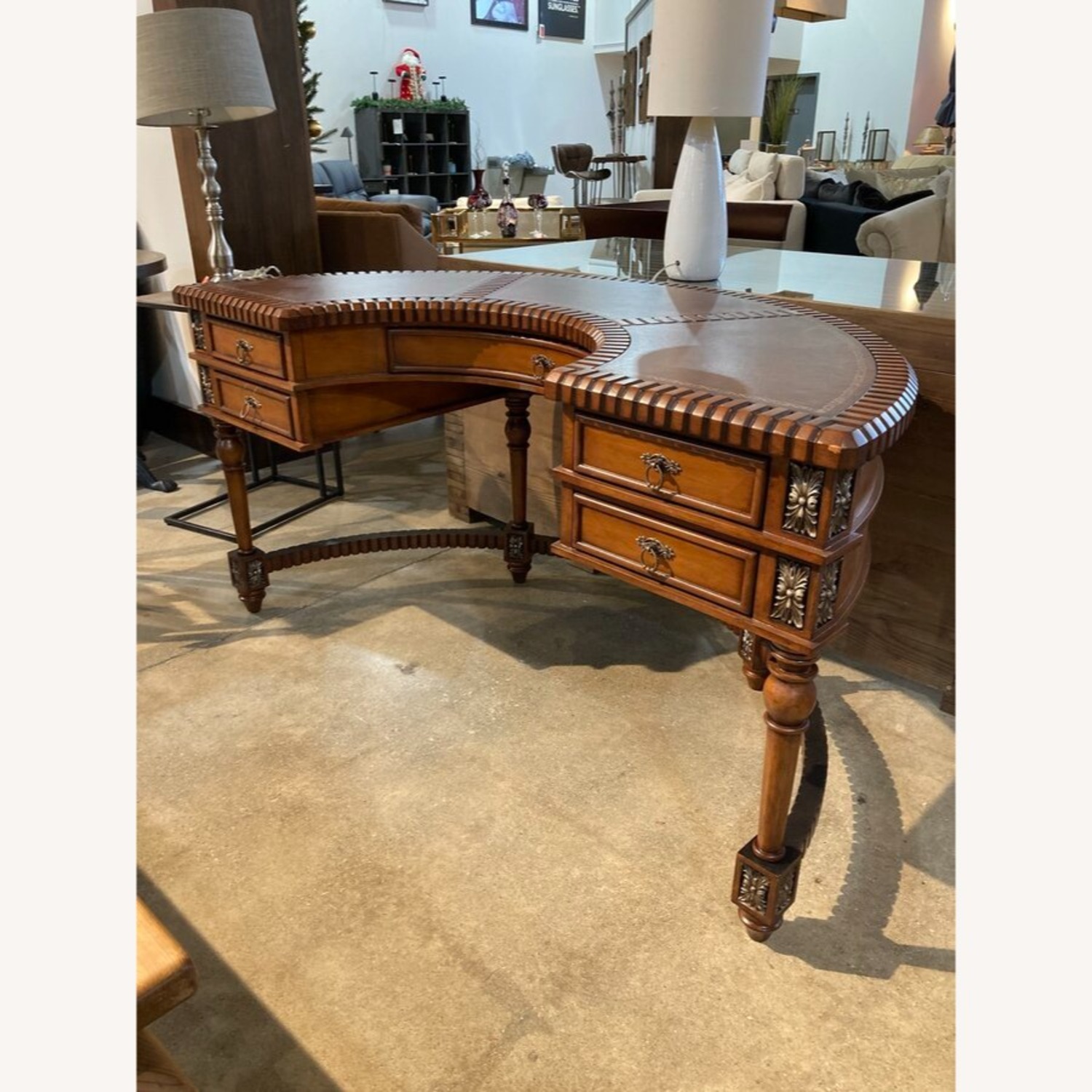 Geneva Elegant Demilune Executive Desk - image-2