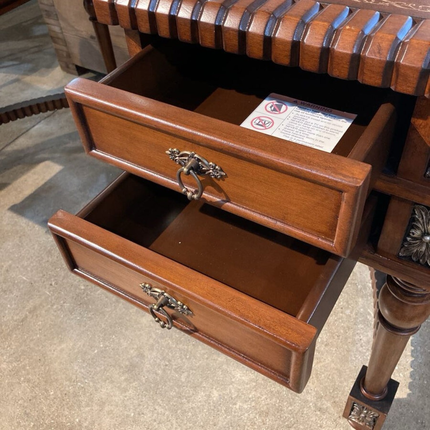 Geneva Elegant Demilune Executive Desk - image-7