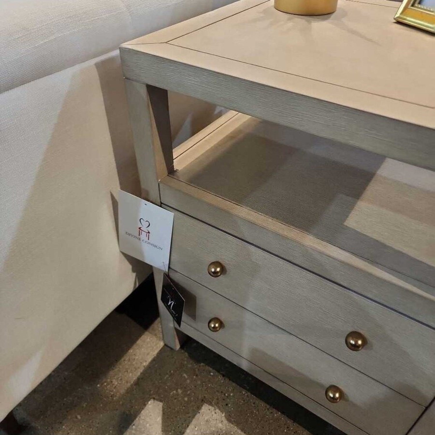 Joss & Main Celine 2-Drawer Nightstand Antique Taupe  - image-5