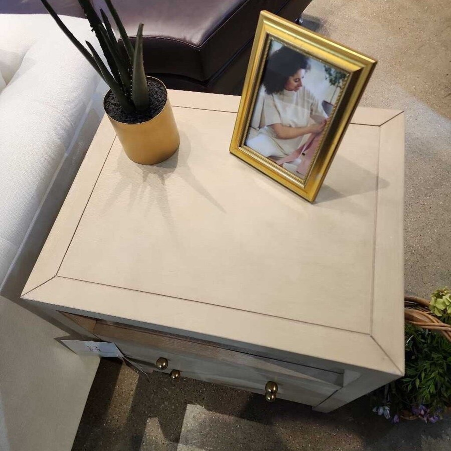 Joss & Main Celine 2-Drawer Nightstand Antique Taupe  - image-4