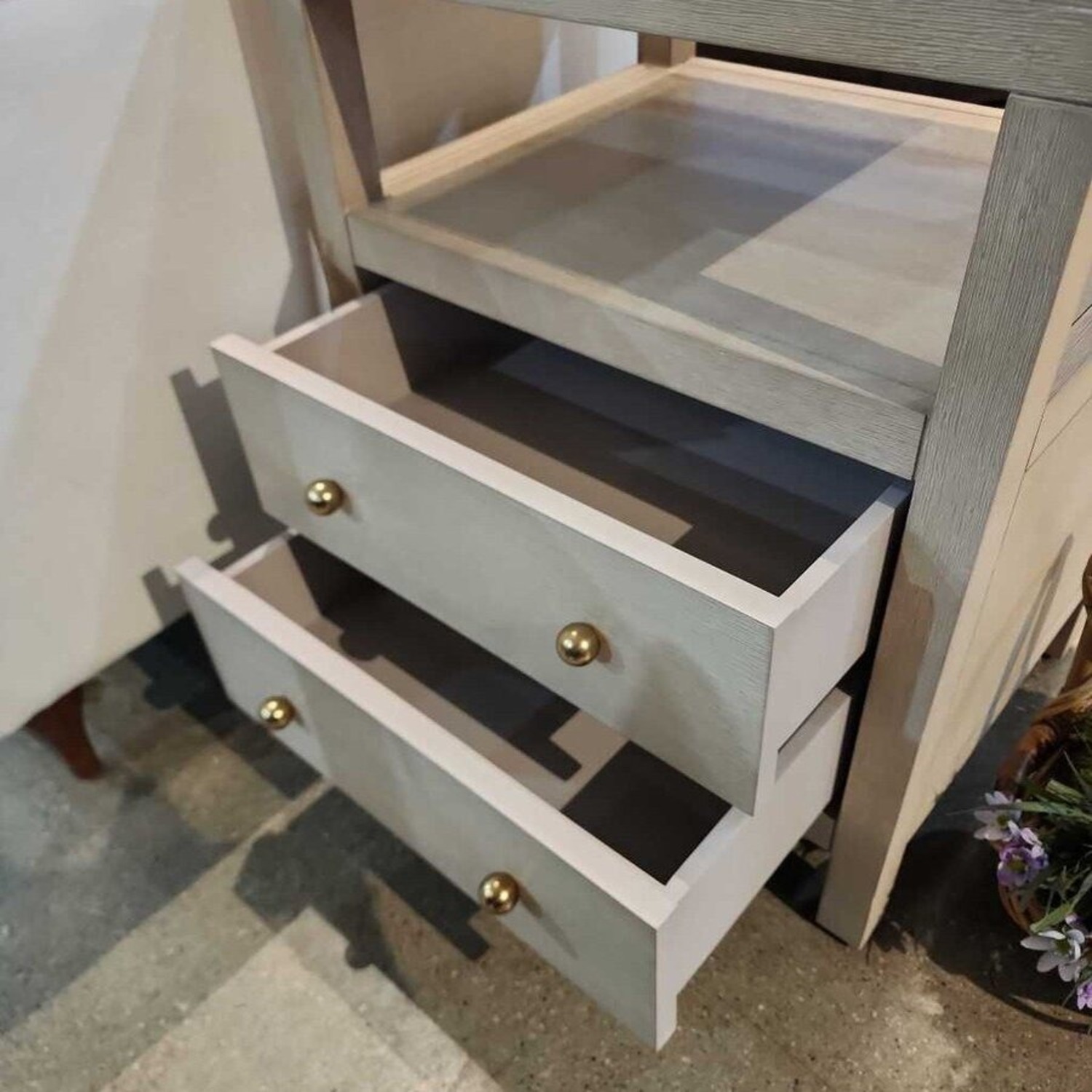 Joss & Main Celine 2-Drawer Nightstand Antique Taupe  - image-6