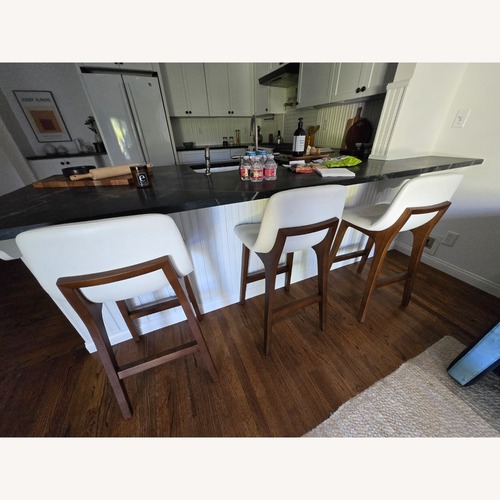 Used Rove Concepts Aubrey White Counter/Bar Stools for sale on AptDeco