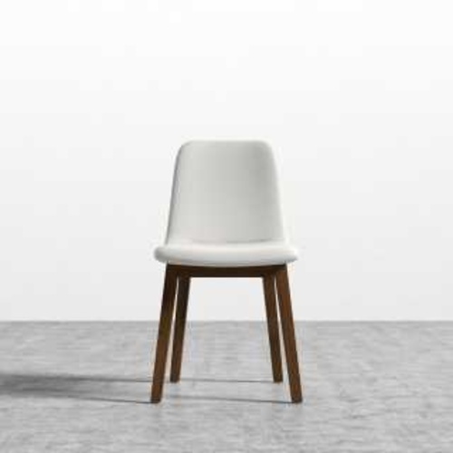 Used Rove Concepts White and Walnut Dining Chairs for sale on AptDeco
