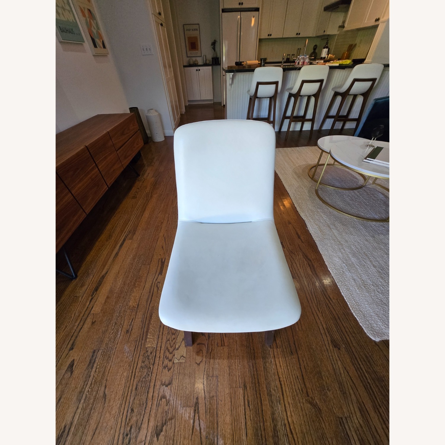 Rove Concepts White and Walnut Dining Chairs - image-2