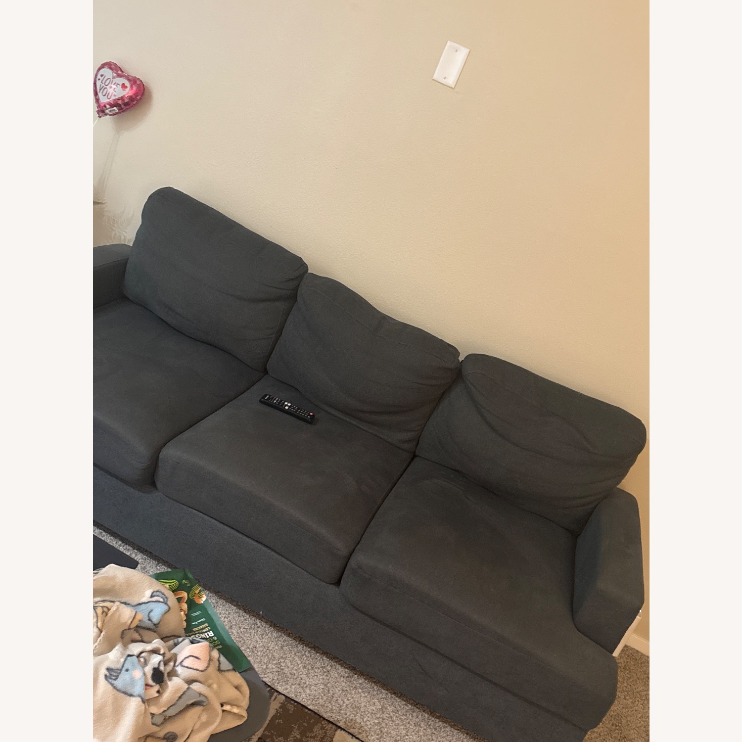 Comfy Gray Sofa - image-4