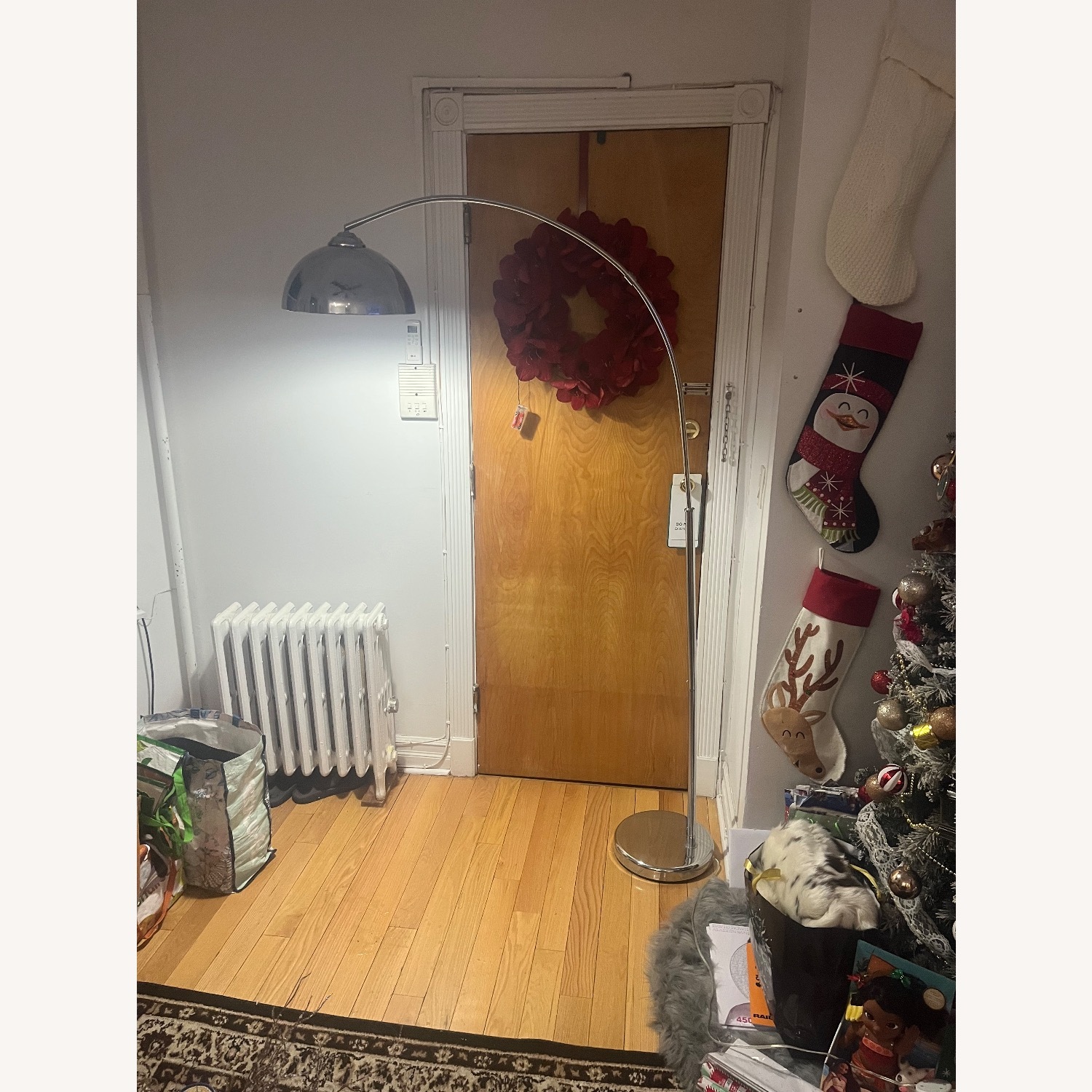 Modern Brands Silver Floor Lamp - image-1