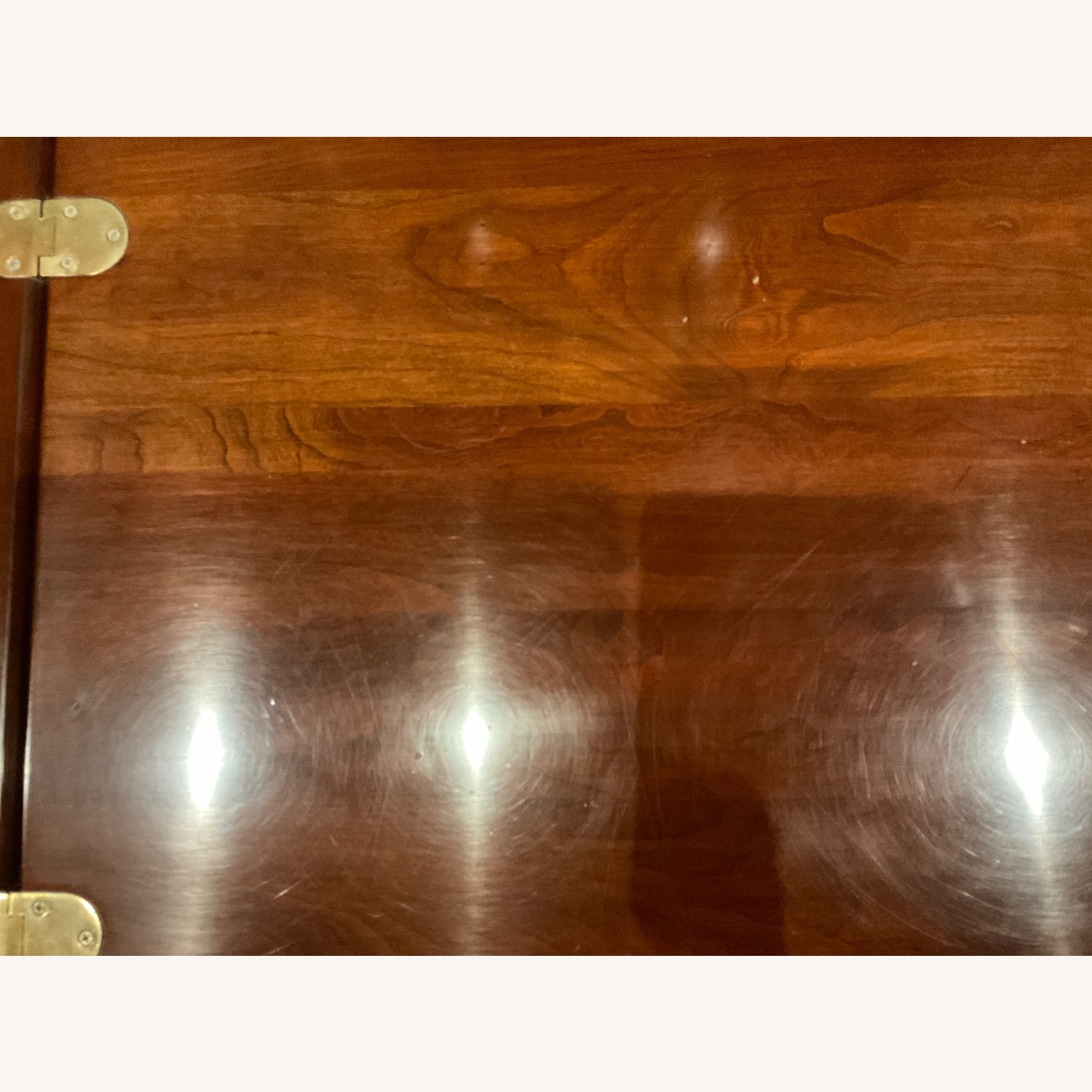 Dark Brown Wood Coffee Table with flip sides - image-4