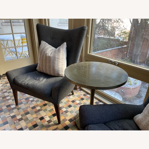 Used HD Buttercup Dark Gray Fabric Accent Chairs for sale on AptDeco