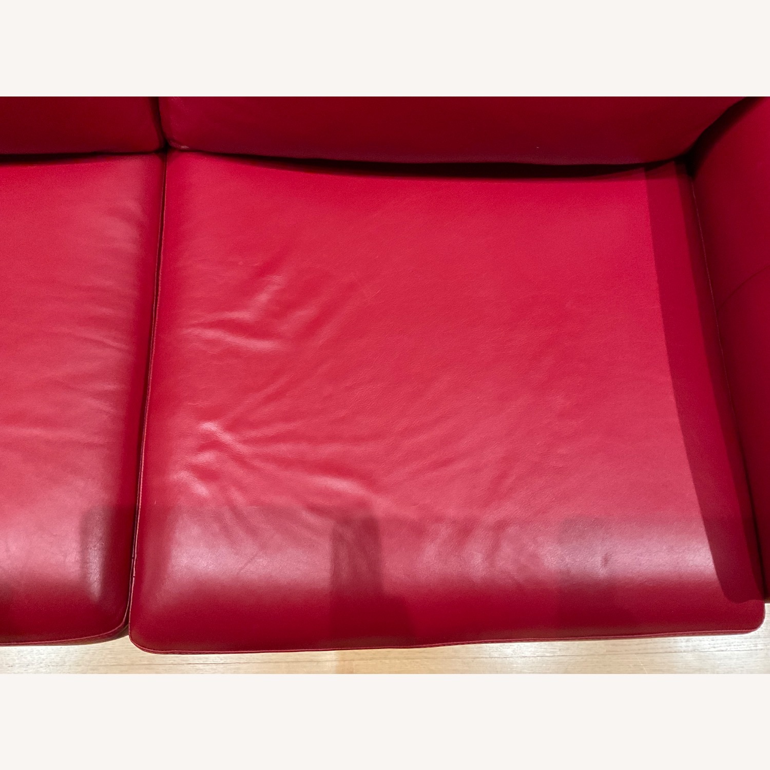 Elite Leather Company Red Leather 3+ Seater Sofa - image-4