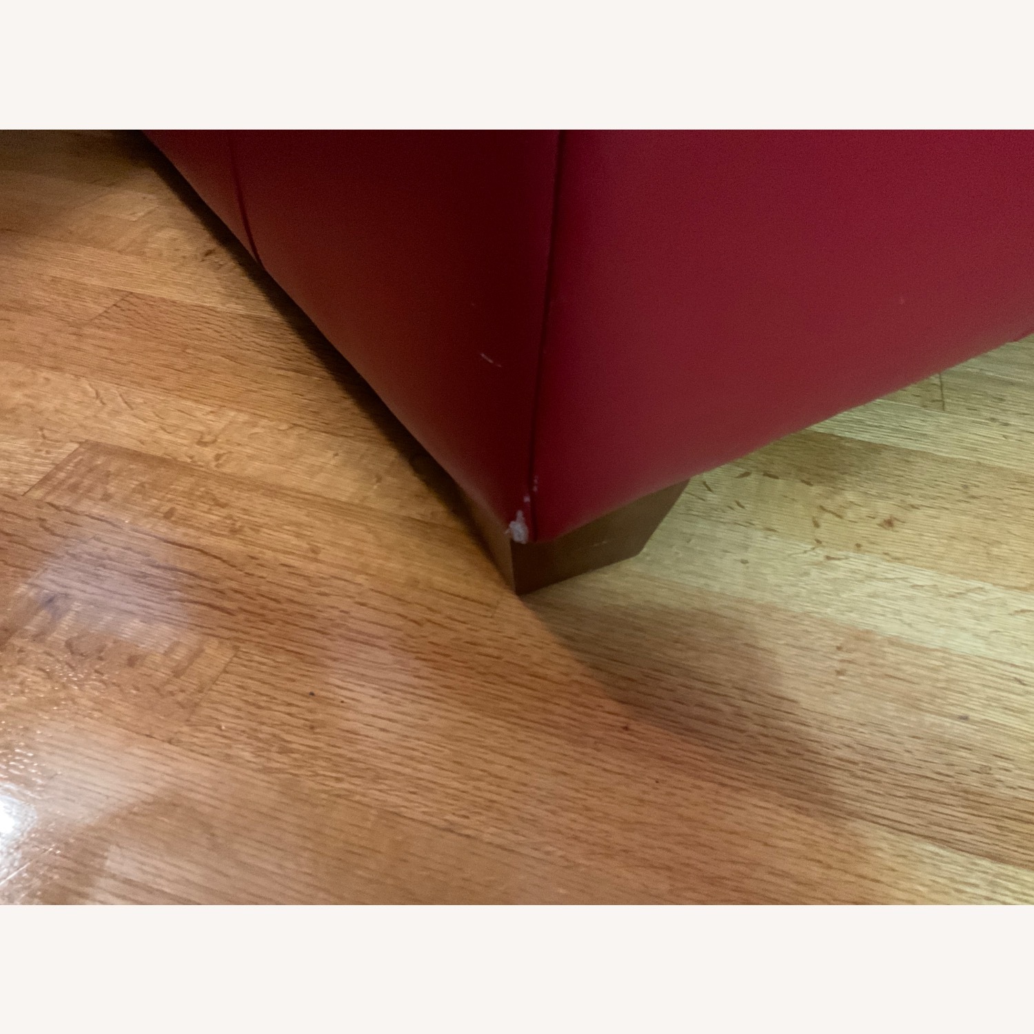 Elite Leather Company Red Leather Loveseat - image-3