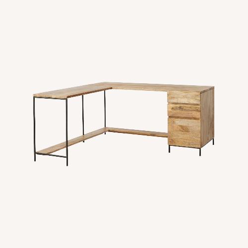 Used West Elm Industrial L-Shaped Desk  for sale on AptDeco