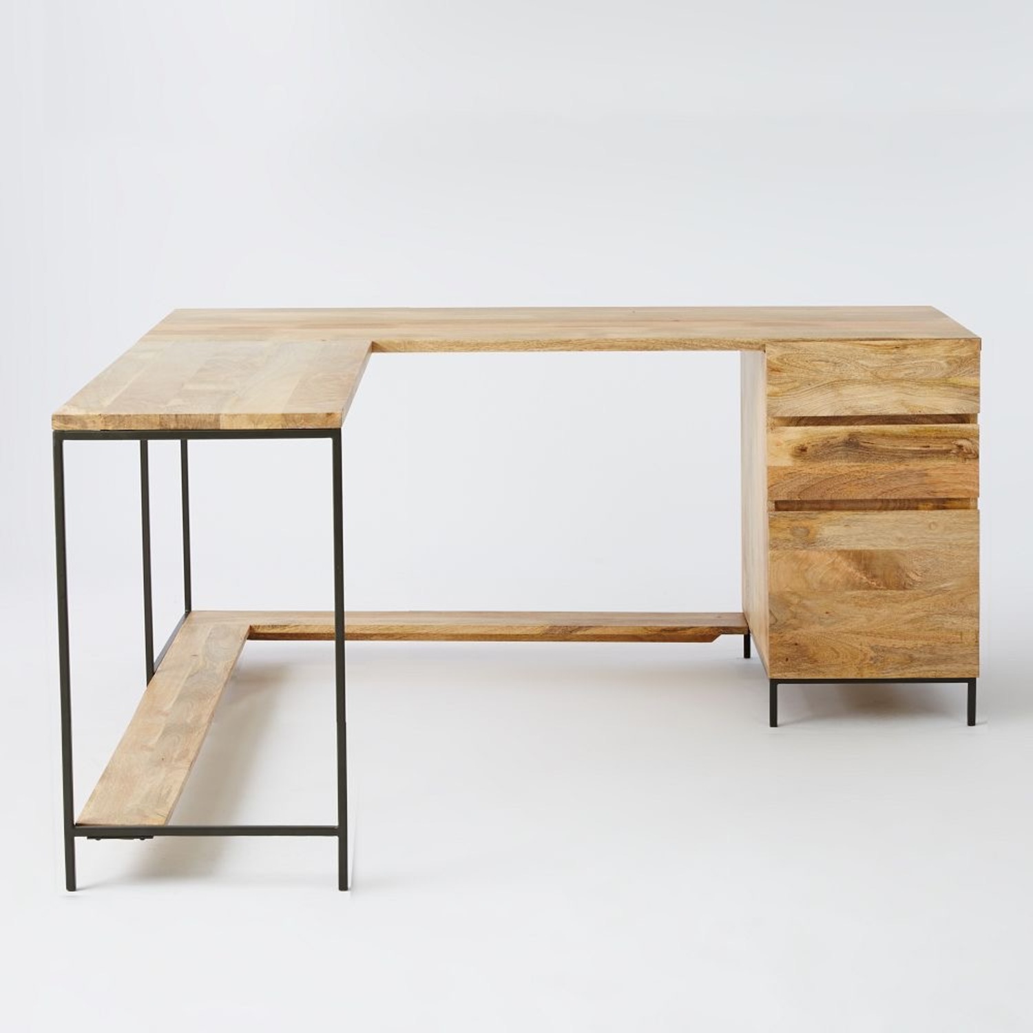West Elm Industrial L-Shaped Desk - image-1