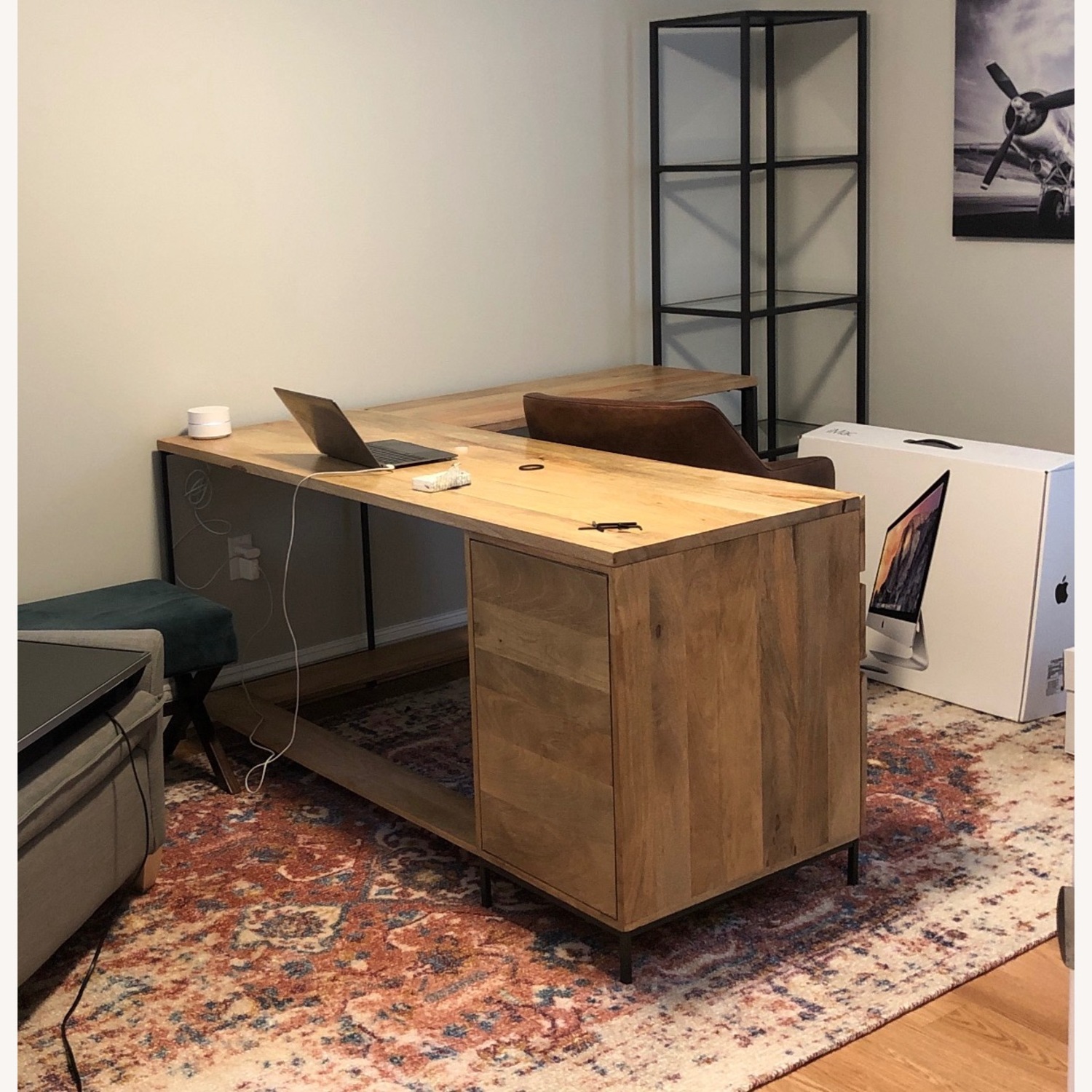 West Elm Industrial L-Shaped Desk - image-2