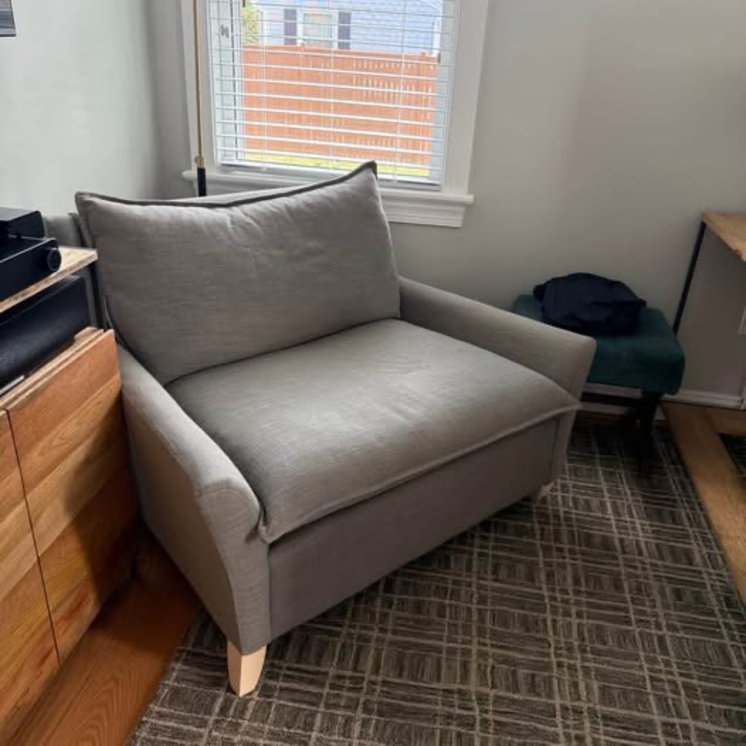 West Elm Bliss Down Chair and a Half - image-3