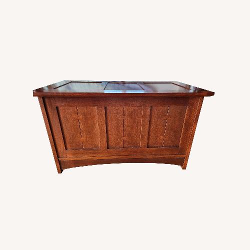 Used Stickley Brothers Furniture Dark Brown Wood Chest for sale on AptDeco