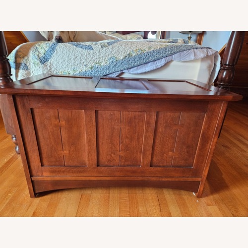 Used Stickley Brothers Furniture Dark Brown Wood Chest for sale on AptDeco
