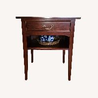 Nichols & Stone Dark Brown Wood Nightstands