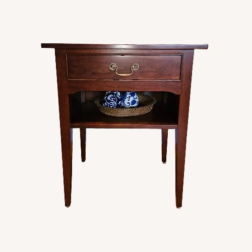 Used Nichols & Stone Dark Brown Wood Nightstands for sale on AptDeco