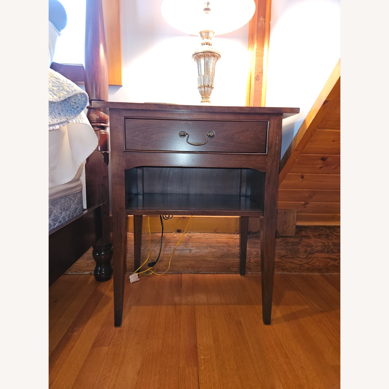 Nichols & Stone Dark Brown Wood Nightstands - image-4