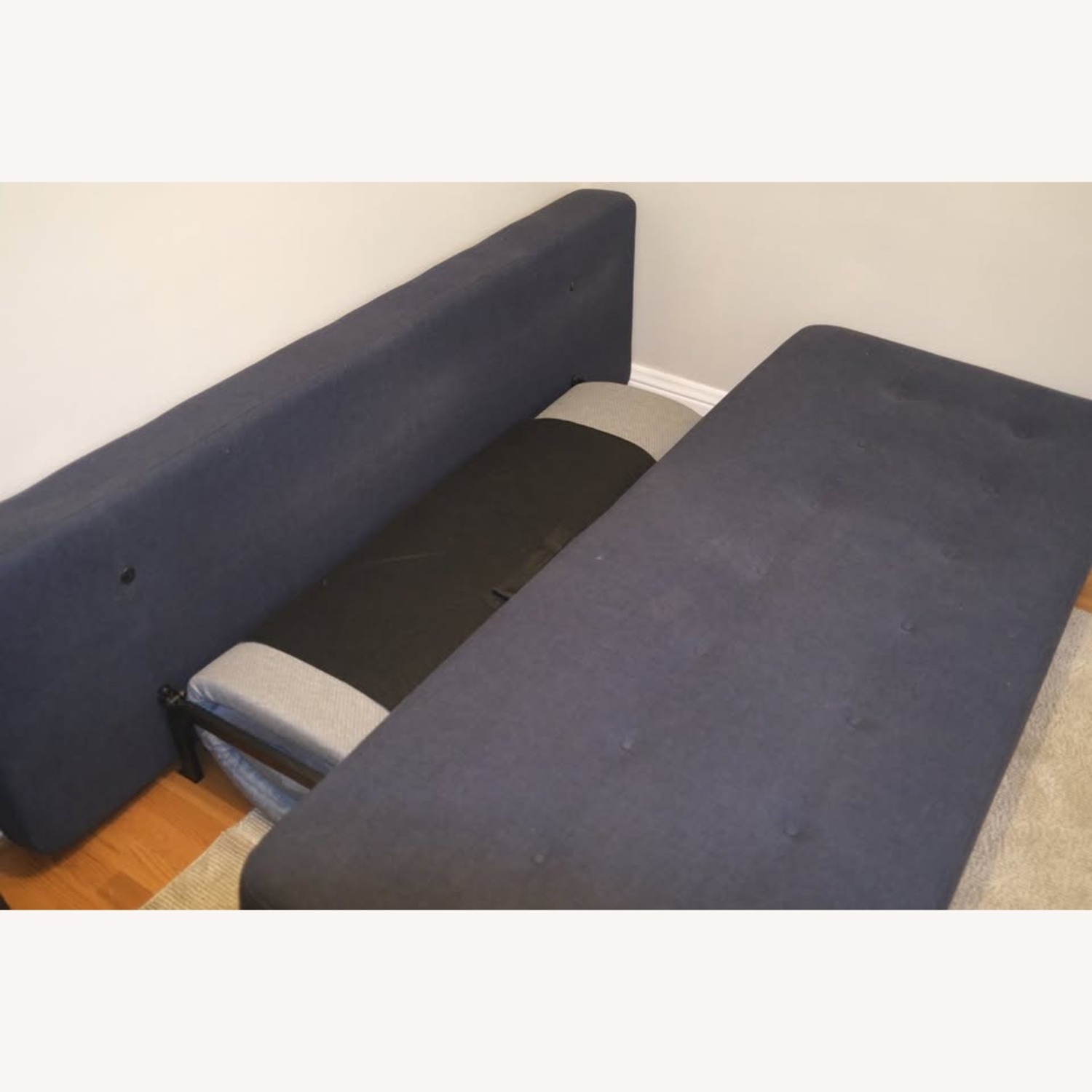 Room & Board Deco Blue Sleeper Sofa - image-2