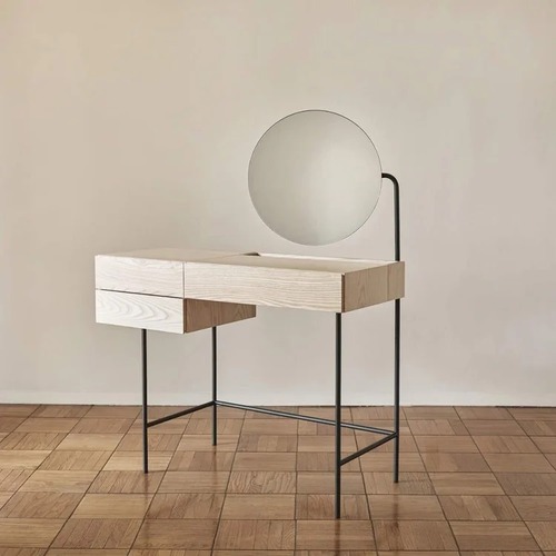 Used Dims. Composed Vanity Stool & Trays Set for sale on AptDeco