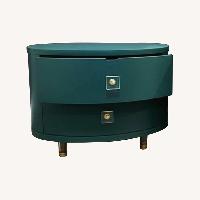 Green Wood Side Tables