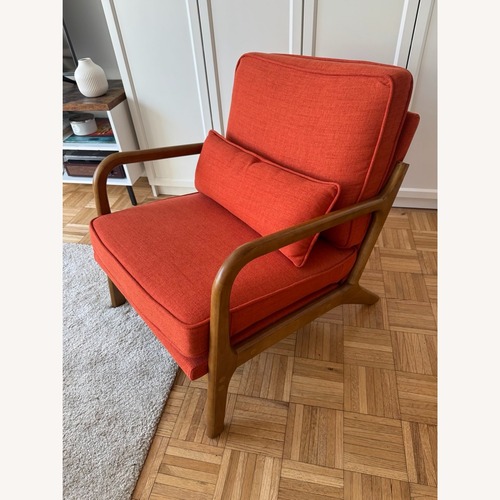 Used Lemley Mid Century Solid Wood Accent Chair for sale on AptDeco