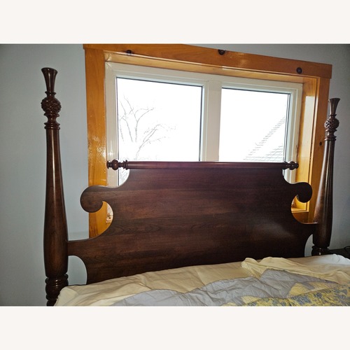 Used Nichols & Stone Wayside Thistle Queen Bed for sale on AptDeco