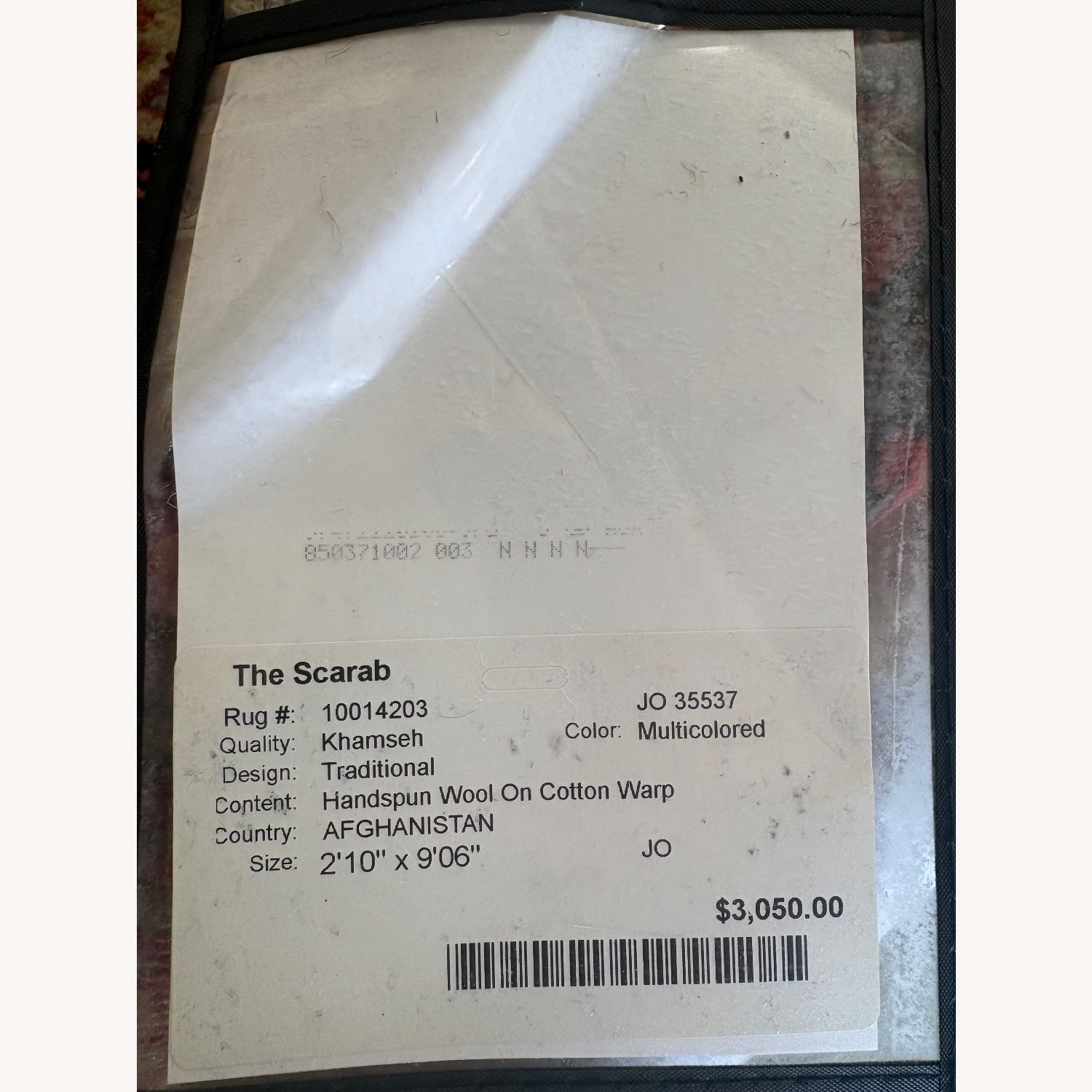 Vintage/Antique Finds Wool Runner Rug 2.8' x 9.5' - image-3