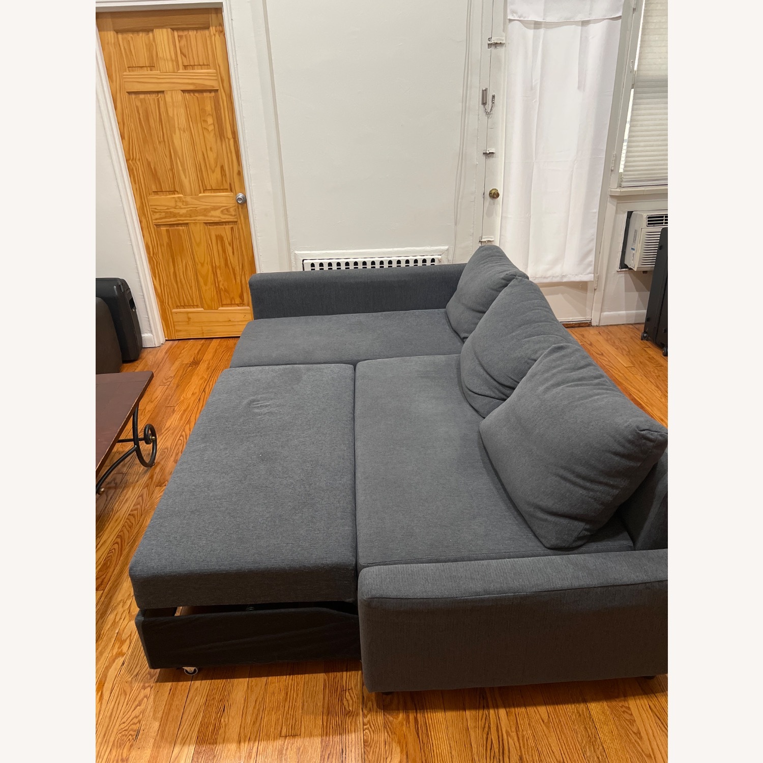 IKEA Dark Gray Sleeper Sofa - image-6