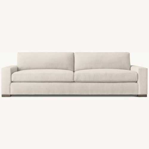 Used Restoration Hardware White Fabric Chaise Lounge for sale on AptDeco