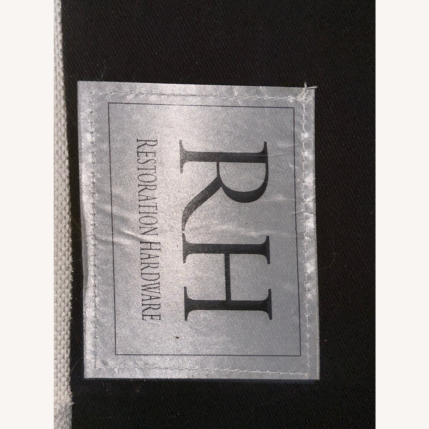 Restoration Hardware White Fabric Chaise Lounge - image-8