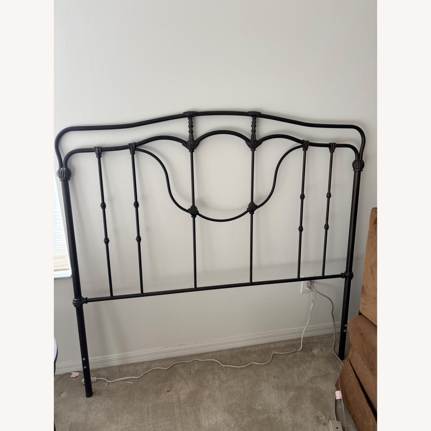 Vintage/Antique Aged Bronze Finish Headboard - image-1