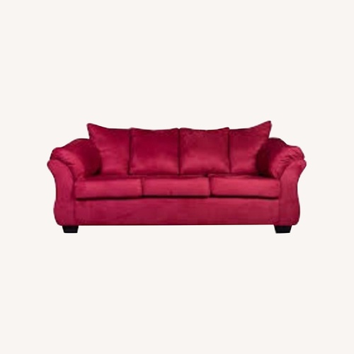 Used Ashley Furniture Darcy Red 3+ Seater Sofa for sale on AptDeco