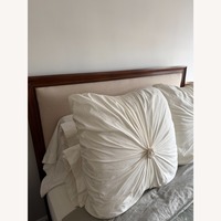 Pottery Barn Stratton Dark Brown Wood Headboard