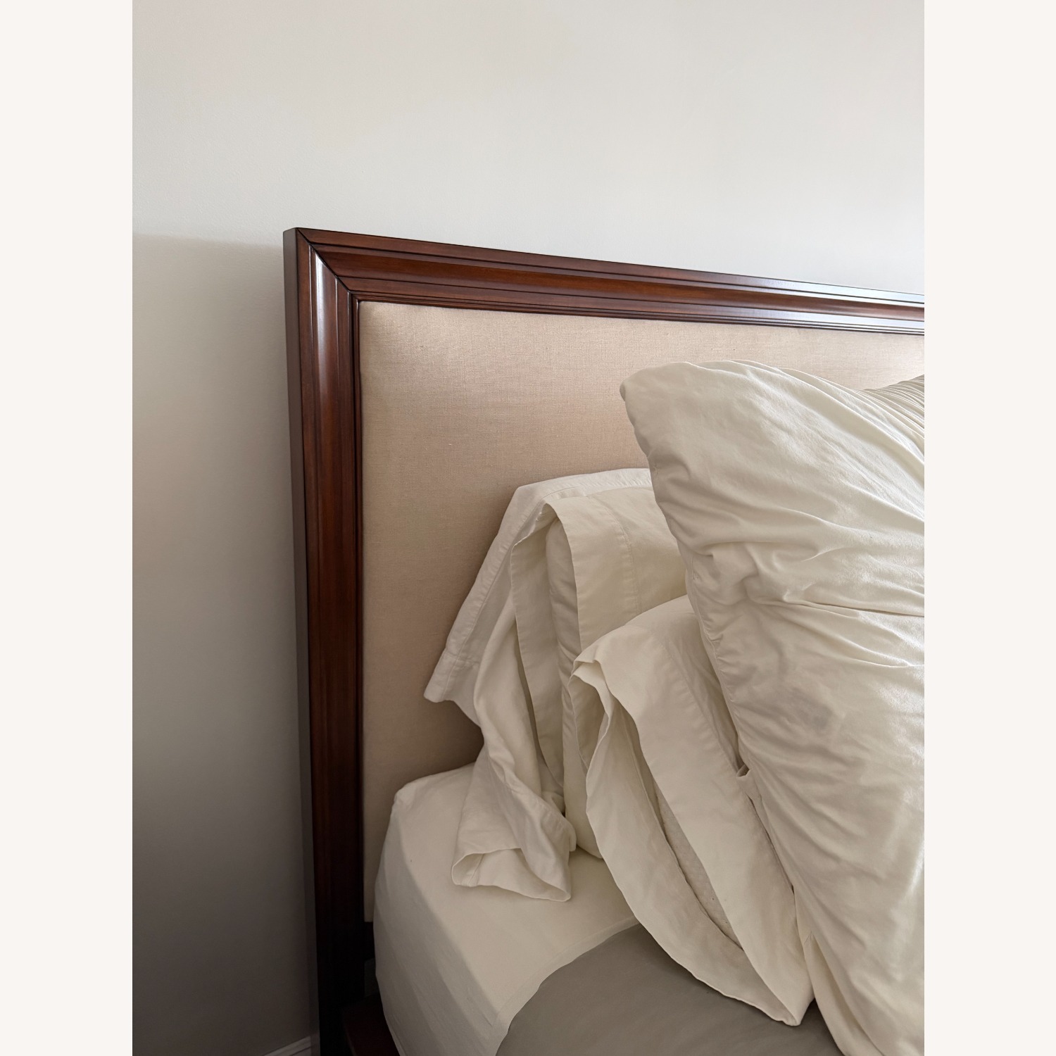 Pottery Barn Stratton Dark Brown Wood Headboard - image-2