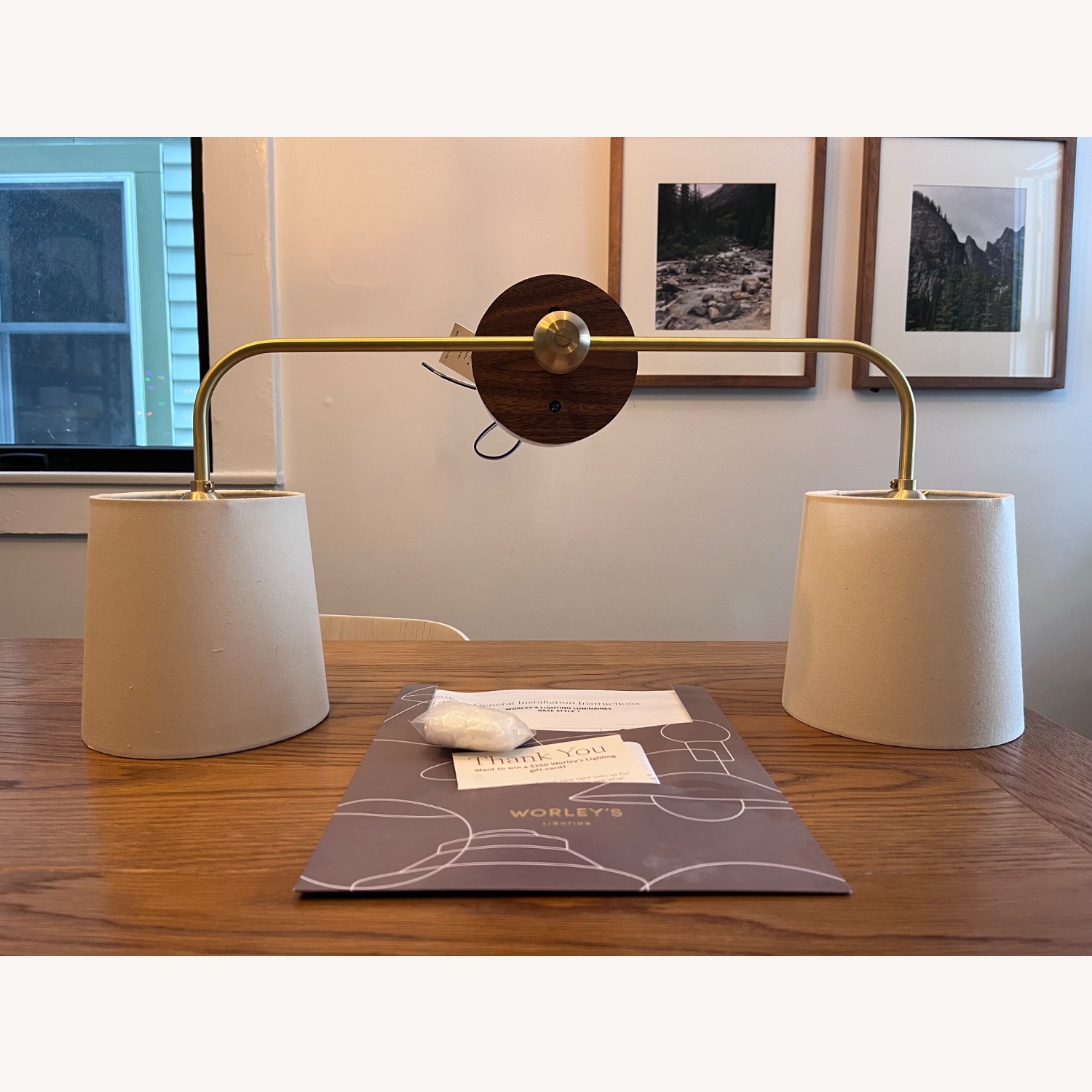 Gold Brass Wall Lamp - image-1