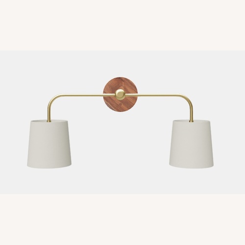 Used Gold Brass Wall Lamp for sale on AptDeco