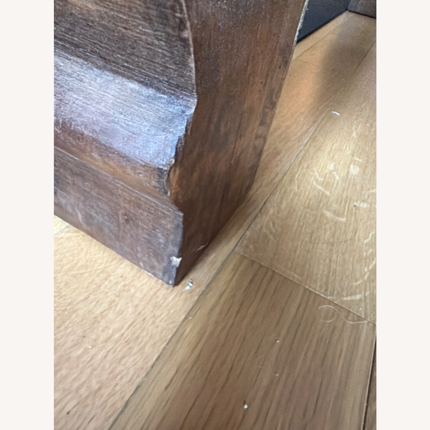 Vintage/Antique Dark Brown Wood Coffee Table - image-3